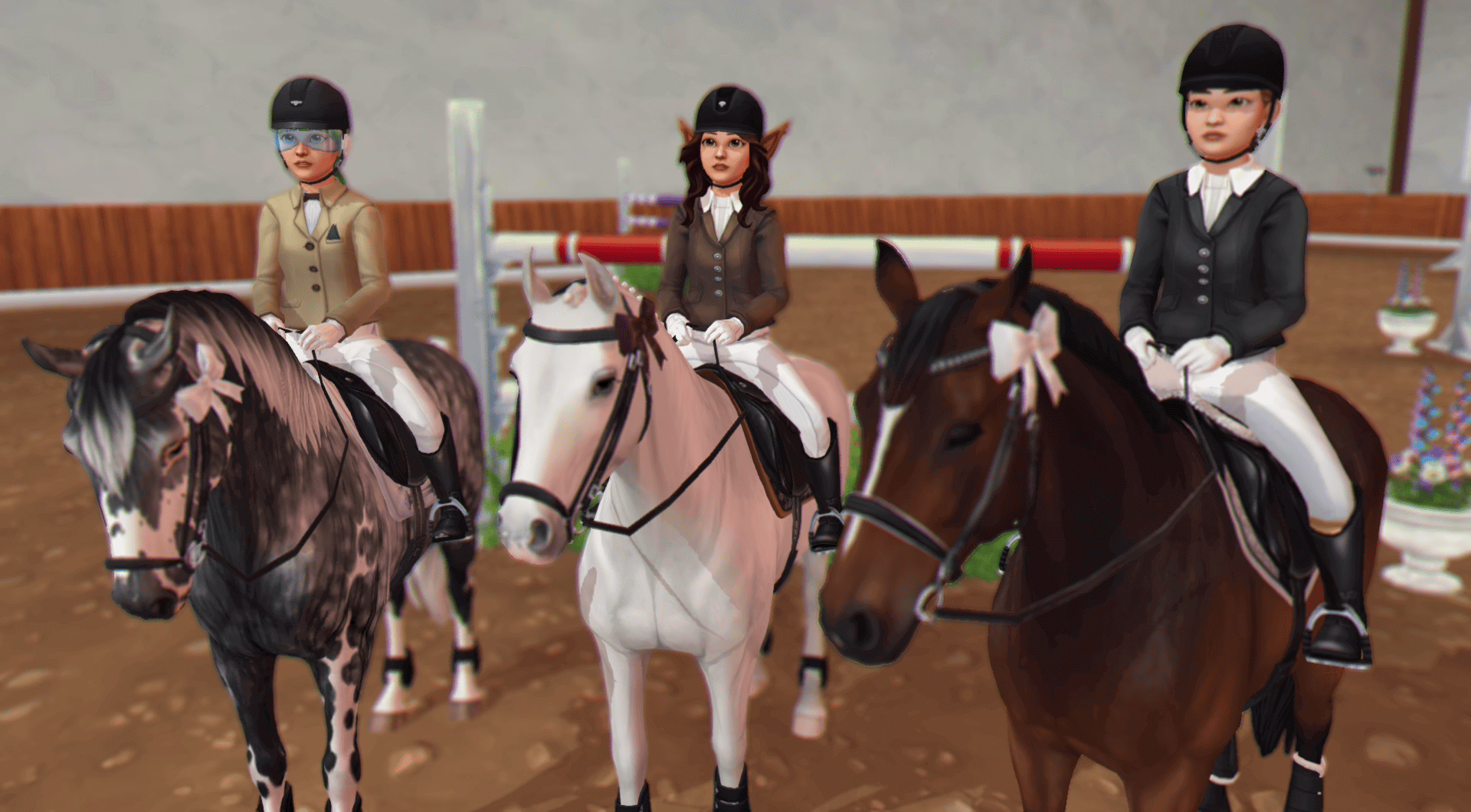 Reitstunde – Großpferdespringen